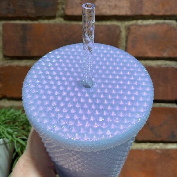 Starbucks Iridescent Icy White/ Lavender Studded Tumbler 24oz - Picture 3 of 5